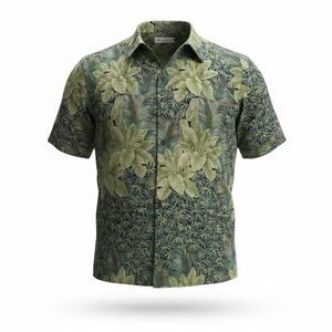 Tori Richard Olive and Sage Floral Shirt